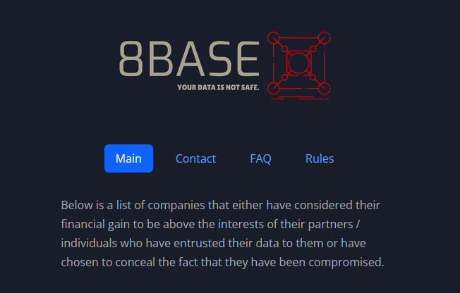 Who’s Behind the 8Base Ransomware Website?