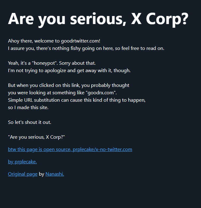 Twitter’s Clumsy Pivot to X.com Is a Gift to Phishers